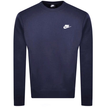 Nike navy crew neck sweatshirt new arrivals